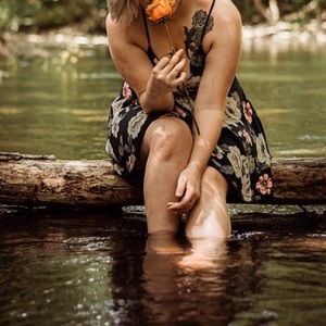 Another navy rose dress!